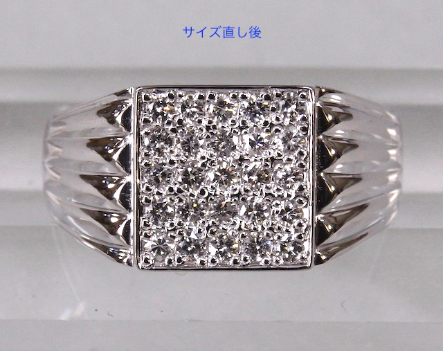 【新品】ダイヤモンドリング0.100ct プラチナ 専用ボックス付 サイズ直し有
