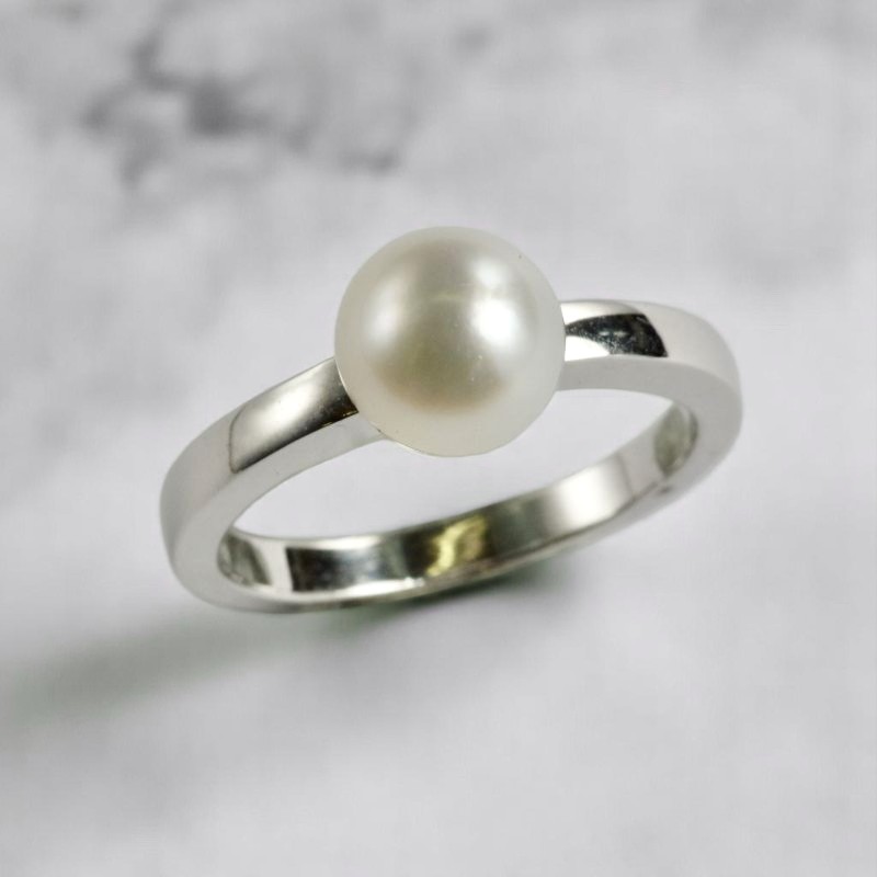 eat. パール　リング　sv925 15号 Pearl ring「S」 - No.25 accessory